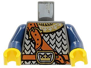 Lego Torso Silver Scale Mail Armor with Ornate Gold Collar, Kinderen en Baby's, Speelgoed | Duplo en Lego, Ophalen of Verzenden