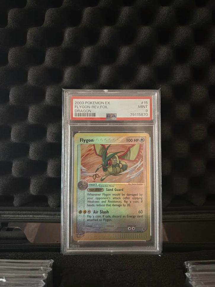 Flygon reverse holo (psa 9), Hobby en Vrije tijd, Verzamelkaartspellen | Magic the Gathering, Zo goed als nieuw, Ophalen of Verzenden