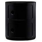 Kartell Componibili Nachtkastje Zwart, Huis en Inrichting, Ophalen, Kunststof, Minder dan 45 cm, Zo goed als nieuw