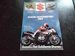 Folder van alle suzuki modellen 1983, Ophalen of Verzenden, Zo goed als nieuw