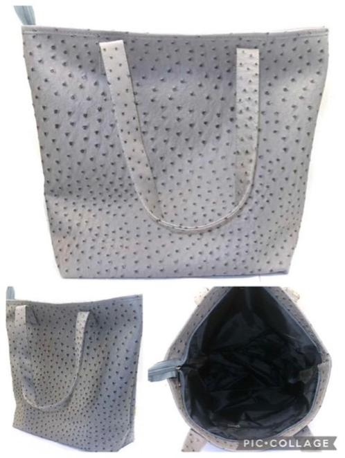 Grote grijze tas (advr 67), Sieraden, Tassen en Uiterlijk, Tassen | Damestassen, Nieuw, Shopper, Grijs, Ophalen of Verzenden