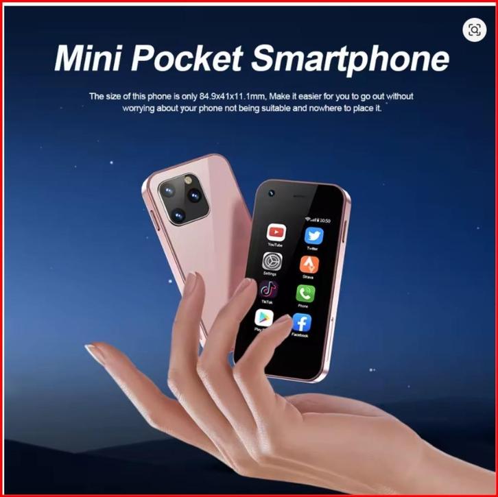 Kleinste (mini) Android Smartphone, kleinste telefoon NIEUW!, Telecommunicatie, Mobiele telefoons | Overige merken, Nieuw, Zonder abonnement