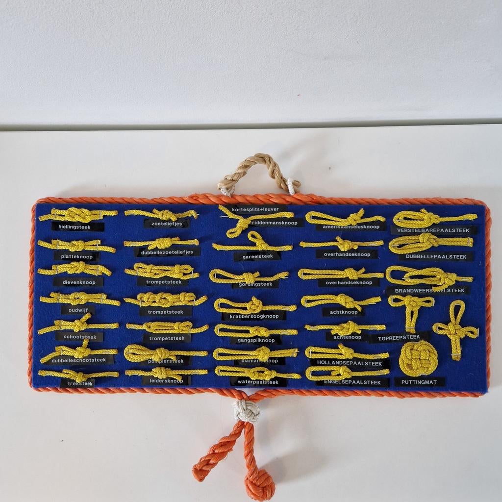 Zeldzaam vintage knopen bord leermiddel school knopenbord, Ophalen of Verzenden