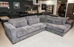 Ribstof Hoekbank - Comfortabel en Stijlvol, Huis en Inrichting, Banken | Complete zithoeken, Ophalen of Verzenden, Gebruikt, Stof