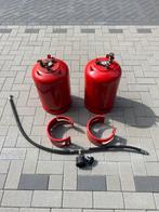 Lpg tanks met vaste aansluiting caravan camper buitenkeuken, Caravans en Kamperen, Ophalen, Zo goed als nieuw