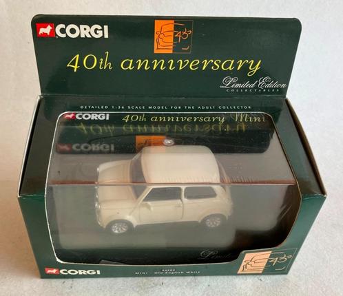 Mini 40 Old English White Limited Edition Corgi # 04503., Hobby en Vrije tijd, Modelauto's | Overige schalen, Zo goed als nieuw
