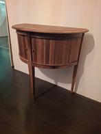 Vintage sidetable kastje halve maan kast roldeur, Ophalen of Verzenden, Zo goed als nieuw, 25 tot 50 cm, Rechthoekig