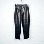 Josh V Broek Maat XS Zwart PU Leer Slangen Print Marina, Iv, Jv, Verzenden, Zwart