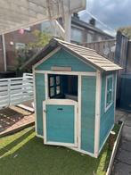 Speelhuisje Turquoise Blauw, Kinderen en Baby's, Speelgoed | Buiten | Speelhuisjes, Ophalen, Gebruikt, Hout