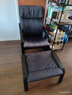 IKEA Poäng Relaxstoel + Voetenbank, Ophalen, Gebruikt, 75 tot 100 cm, Stof
