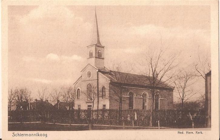 Schiermonnikoog Ned. Herv. Kerk ca. 1940, Verzamelen, Ansichtkaarten | Nederland, Ongelopen, Waddeneilanden, 1920 tot 1940, Ophalen of Verzenden