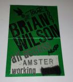 Brian Wilson BACKSTAGE PASS Amsterdam 2007 Beach Boys, Verzenden, Gebruikt, Gebruiksvoorwerp