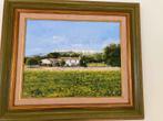 Schilderij van Guy Monpert - Landschap met huis, Antiek en Kunst, Ophalen of Verzenden