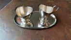 Verzilverd melk en suiker kannetjes, Antiek en Kunst, Antiek | Goud en Zilver, Ophalen of Verzenden, Zilver