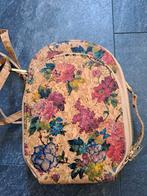 Crossbody tas, van kurk met 3 vakken, goudkleurig, Ophalen of Verzenden, Zo goed als nieuw, Schoudertasje