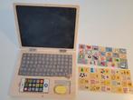 Leuke houten laptop met krijtbord en magneten, Kinderen en Baby's, Speelgoed | Educatief en Creatief, Ophalen of Verzenden, Zo goed als nieuw