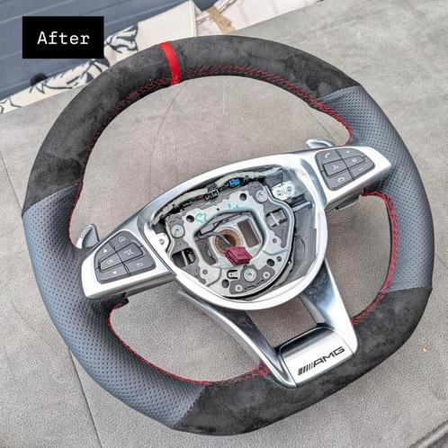 Mercedes-Benz stuur bekleding bekleden nieuw leder suede etc, Auto diversen, Tuning en Styling, Ophalen