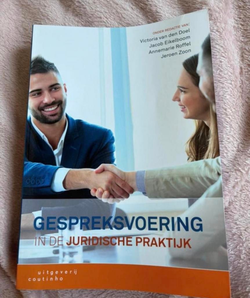 Gespreksvoering in de Juridische Praktijk, Boeken, Studieboeken en Cursussen, Verzenden, Zo goed als nieuw