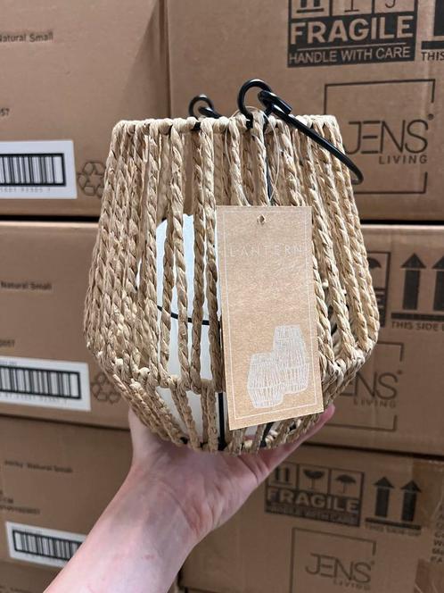 Lantaarn Jens living naturel 42 stuks, Huis en Inrichting, Lampen | Lampenkappen, Nieuw, Rond, Ophalen of Verzenden
