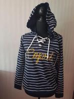 Gestreepte nautical hoodie trui met capuchon S 36 38 nieuw., Nieuw, Blauw, Maat 36 (S), Verzenden