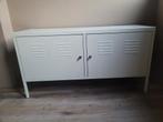 Witte metalen kast - TV kast, Ophalen, Gebruikt, 100 tot 150 cm, Minder dan 100 cm