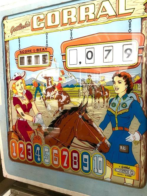 Gottlieb corral flipperkast -  opknapper, Verzamelen, Automaten | Flipperkasten, Gebruikt, Mechanisch, Flipperkast, Gottlieb, Ophalen