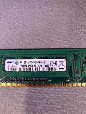 2x SAMSUNG 2GB DDR3 RAM-module beschikbaar voor biedingen