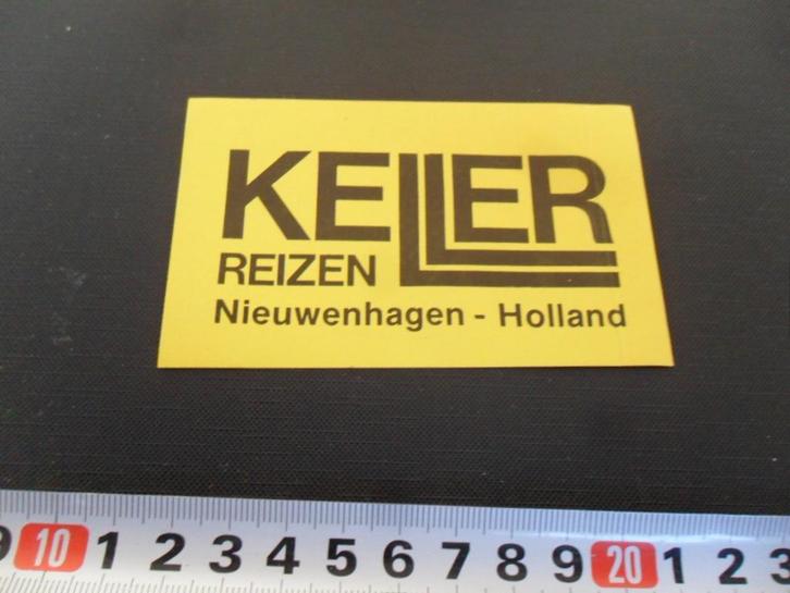 sticker Nieuwenhagen KELLER reizen Hollan, Verzamelen, Stickers, Zo goed als nieuw, Bedrijf of Vereniging, Ophalen