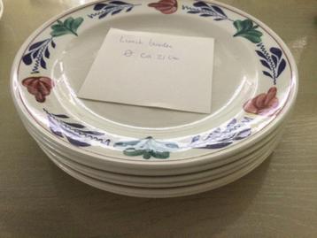 Boerenbont lunch/ontbijtborden 21cm zgan p/st € 3,75 beschikbaar voor biedingen