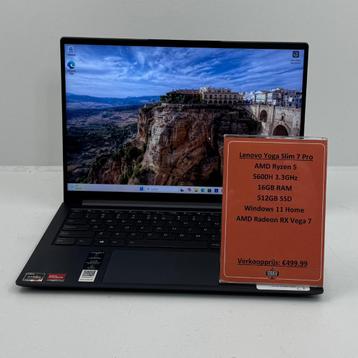 Lenovo Yoga Slim 7 Pro 14ach5 laptop | AMD Ryzen 5 5600H 512 beschikbaar voor biedingen