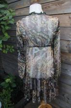 Jurk groen/ bruin Etoile du Monde mt 1( S) transparant Vaste, Kleding | Dames, Jurken, Ophalen of Verzenden, Zo goed als nieuw