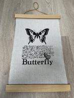 Nieuw. Linnen schilderij.  Nu 2,-, Ophalen of Verzenden, Zo goed als nieuw, Hout, Minder dan 50 cm