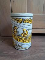 Bewaarblik beschuitbus De Echte Bakker hoogte 21, dia 13 cm, Verzamelen, Blikken, Ophalen of Verzenden, Gebruikt, Overige