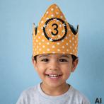 verjaardagskroon NIEUW handgemaakt, Verjaardag, Ophalen of Verzenden, By Myl, Info@bymyl.nl