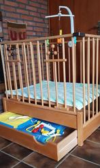 Beuken houten box. Afm. 100x80 cm. Hoogte 89 cm., Kinderen en Baby's, Boxen, Ophalen of Verzenden, Gebruikt, Rechthoekig, In hoogte verstelbaar