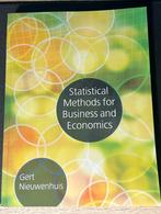 Statistical Methods for Business & Economics, Boeken, Gert Nieuwenhuis, Ophalen of Verzenden, Zo goed als nieuw