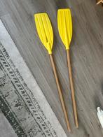 Twee gele peddels, Ophalen, Gebruikt, Dubbelbladige peddel