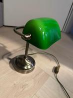 Groene Notarislamp / Bibliotheeklamp, Huis en Inrichting, Lampen | Tafellampen, Ophalen, Klassiek, Minder dan 50 cm, Glas
