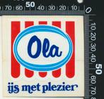 Sticker: Ola - IJs met plezier (Transparant), Verzamelen, Verzenden, Zo goed als nieuw, Bedrijf of Vereniging