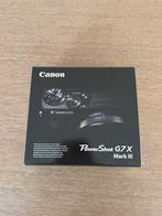 Canon PowerShot G7X Mark III, Audio, Tv en Foto, Fotocamera's Digitaal, Ophalen, Canon, Compact, Nieuw