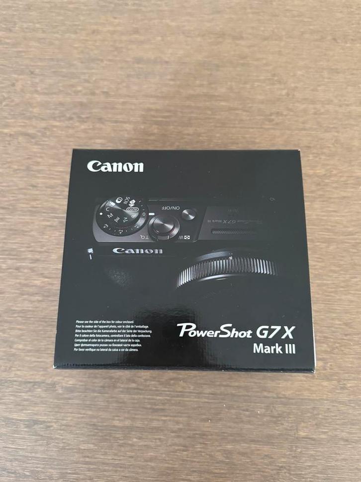 Canon PowerShot G7X Mark III, Audio, Tv en Foto, Fotocamera's Digitaal, Nieuw, Compact, Canon, 4 t/m 7 keer, Ophalen