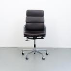 1 Vitra Eames EA 219 Softpad Bureaustoel Bruin Leer - Chroom, Huis en Inrichting, Bureaustoelen, Bruin, Ophalen of Verzenden, Zo goed als nieuw