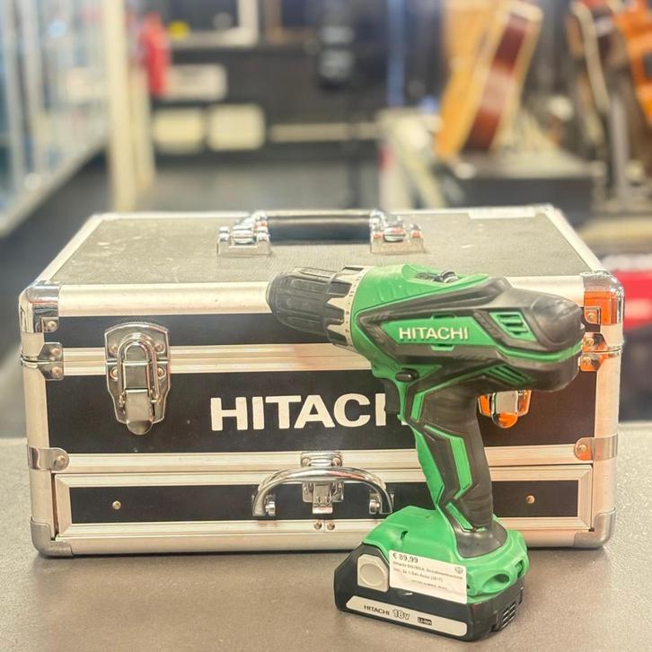 Hitachi DS18DJL Accuboormachine Incl. 2x 1.5ah Accu (2017), Doe-het-zelf en Verbouw, Gereedschap | Boormachines, Zo goed als nieuw