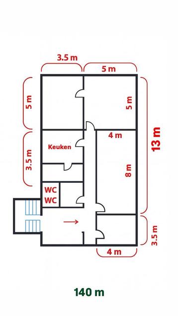 Praktijkruimte te huur 140m² – Capelle centrum beschikbaar voor biedingen