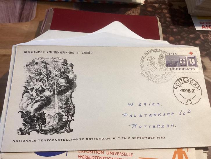 No5934 tentoonstelling met christelijke motieven Rotterdam, Postzegels en Munten, Postzegels | Eerstedagenveloppen, Beschreven