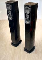 Philips Vifa Peerless pianolak  zwart speakers zuilluidsprek, Ophalen, Front, Rear of Stereo speakers, Philips