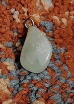 Prehniet steen hanger met rvs nikkelvrij gratis verzenden, Overige voorstellingen, Verzenden, Zo goed als nieuw, Steen of Mineraal