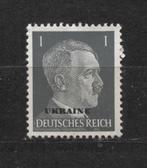 Duitse Adolf Hitler postzegel met opdruk Ukraine (U1), Verzenden, Landmacht, Duitsland, Foto of Poster