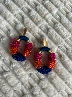 Lott. Gioielli | Oorbellen | Yara | Roze Blauw Oranje, Sieraden, Tassen en Uiterlijk, Oorbellen, Hangers, Blauw, Ophalen of Verzenden
