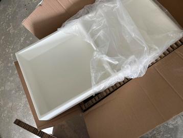 Inbouwnis solid surface mat wit 59,5x29,5x8 cm – ongebruikt beschikbaar voor biedingen